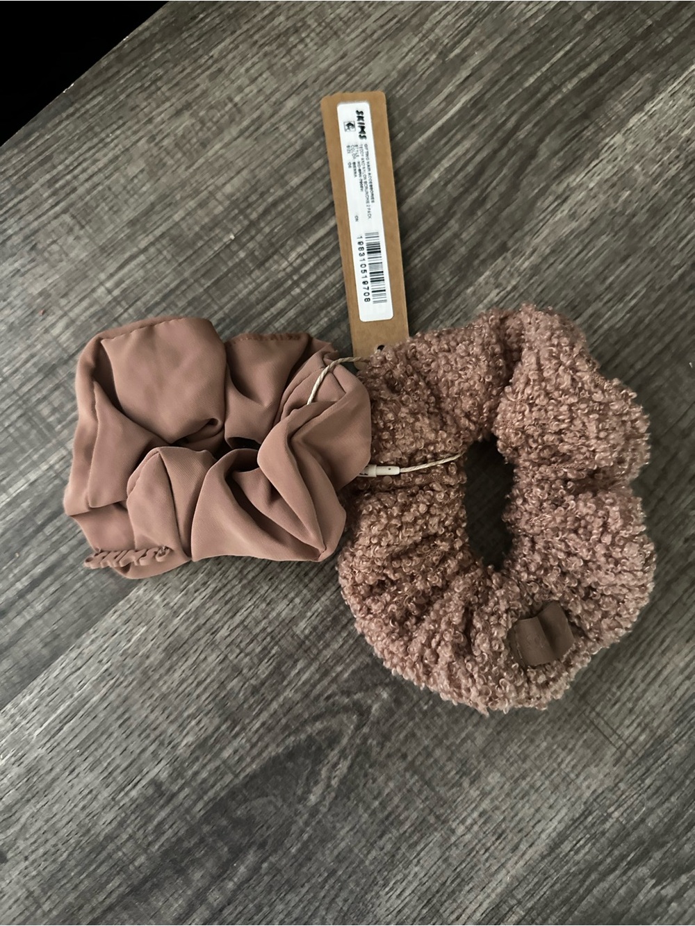 NWT Skims Women's Brown Scrunchie Set - 2 Pack